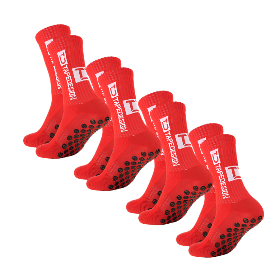 Breathable Non-Slip Running Socks - 4 pack