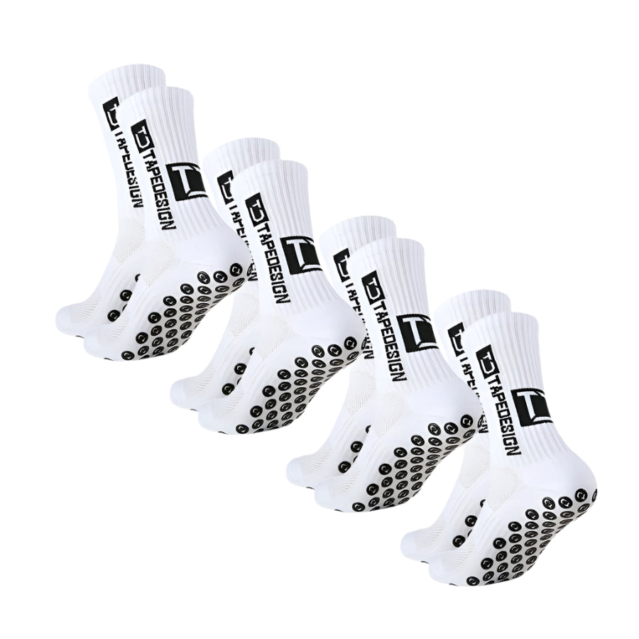 Breathable Non-Slip Running Socks - 4 pack
