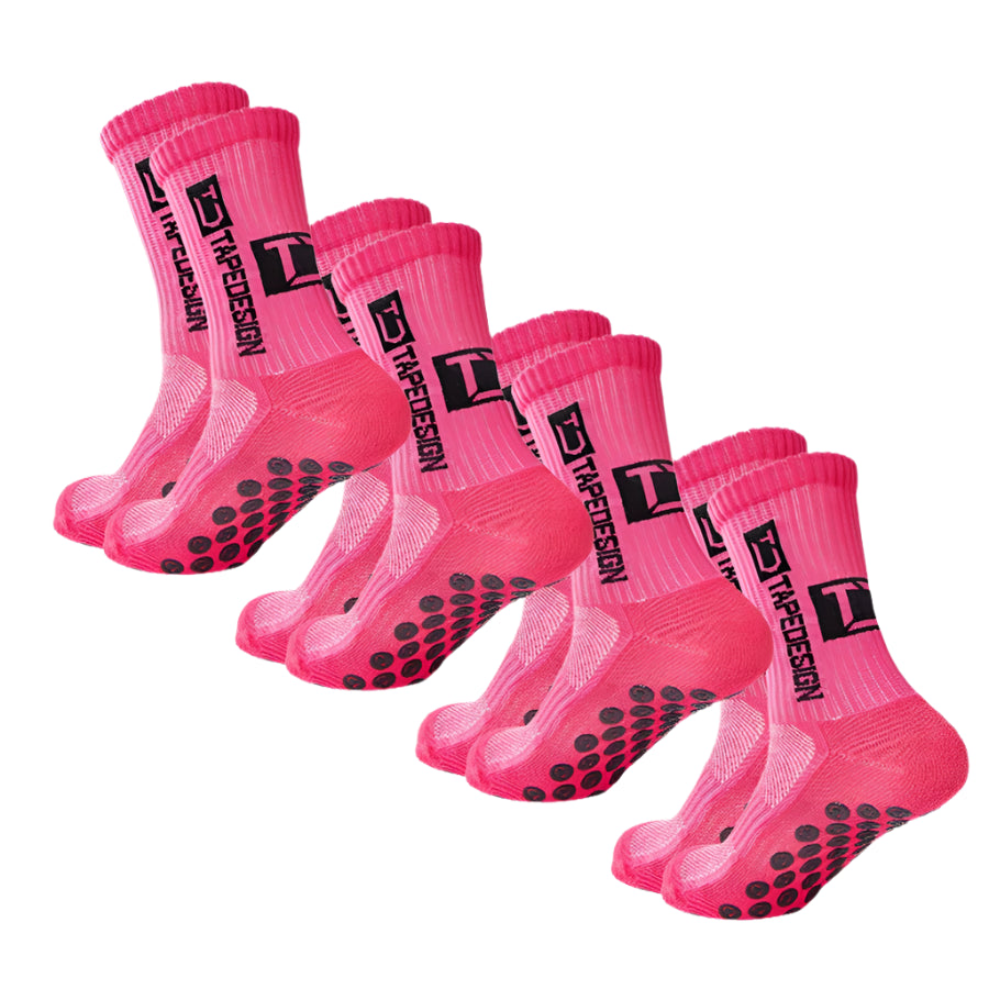 Breathable Non-Slip Running Socks - 4 pack