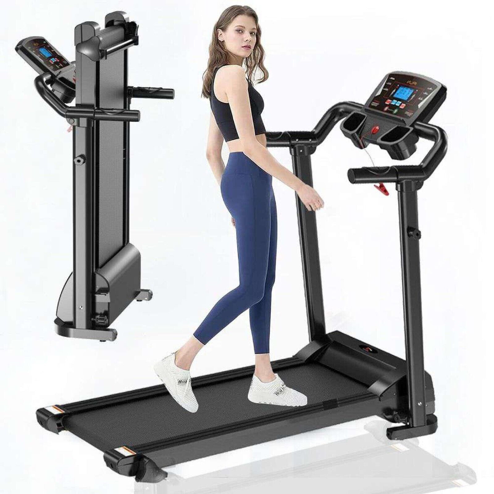 Electric Foldable Treadmill Motorized Machine Running Jogging Fitness Gym Home