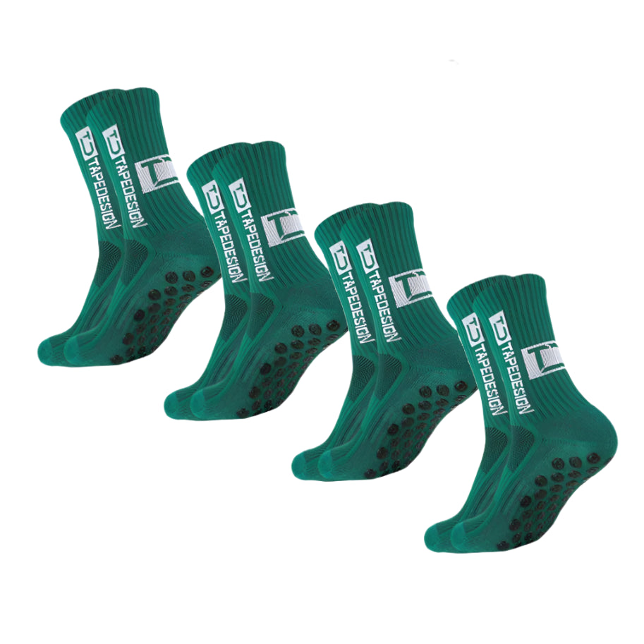 Breathable Non-Slip Running Socks - 4 pack 