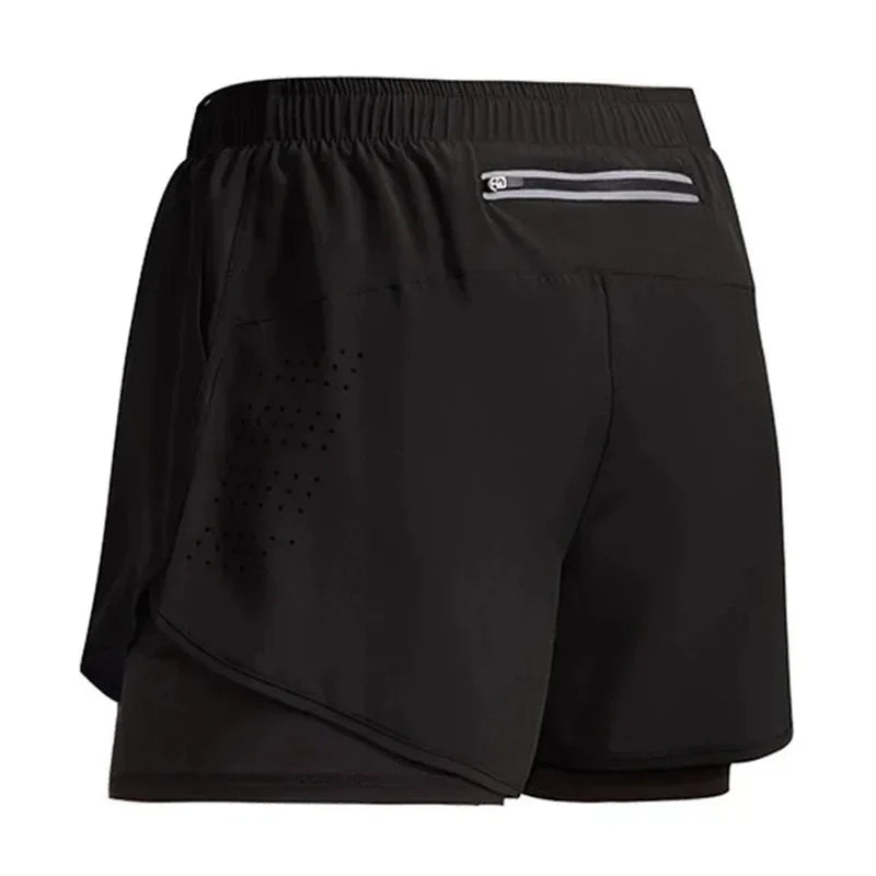 Men's 2-in-1 Quick-Dry Running Shorts