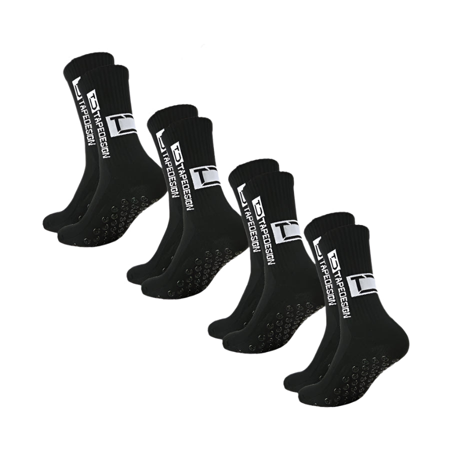 Breathable Non-Slip Running Socks - 4 pack 